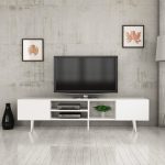 Liky meuble tv l 160 cm BLANC