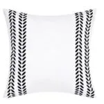 Black and white motif coussin 45+45cm