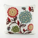 Coussin  lin brodé m05 45x45cm