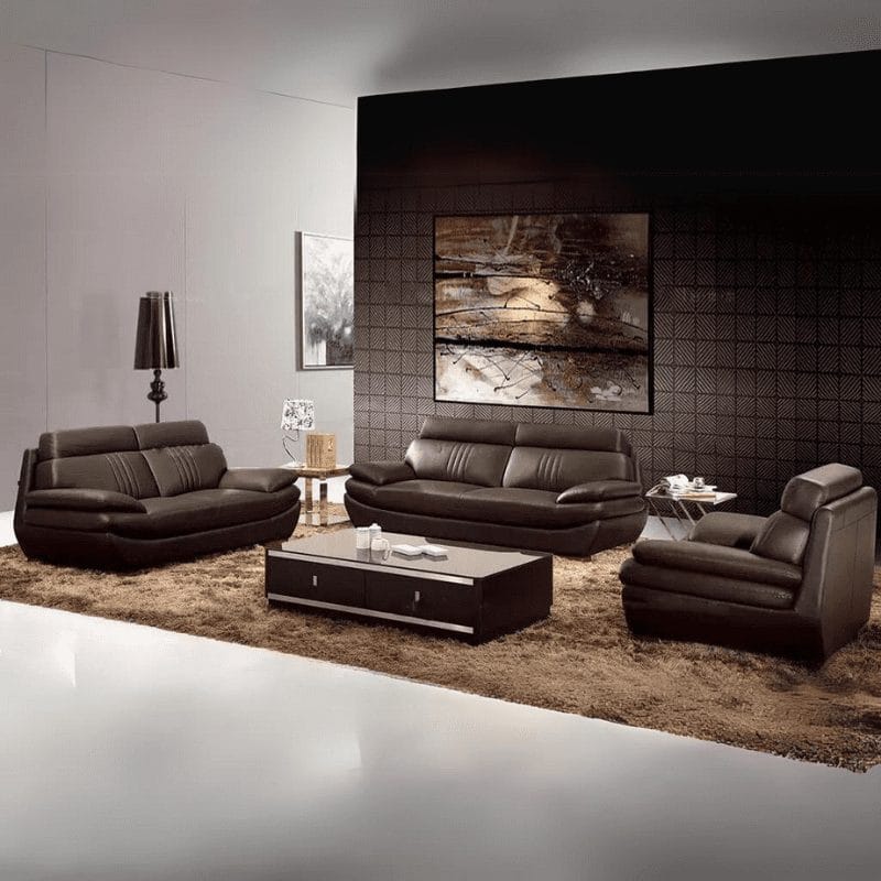 EBENE canapé 3 + 2 + 1 places en cuir