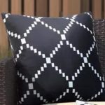 SOFT coussin noir 45+45cm