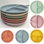 Ensemble D'ustensiles Pour Nouveau-nés Sans BPA Pour L'auto-entraînement, Bols À Ventouse, Assiettes Pour Bébés, Tout-petits