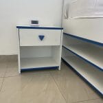 SAndra -  Chevet - Blanc / Bleu