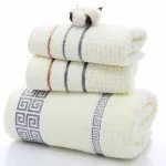 Ensemble belo 3 pieces en coton blanc de lait