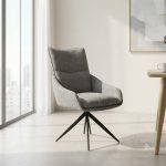 HAMBURG chaise Pivotante - Gris
