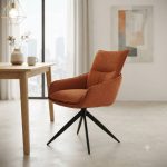 HAMBURG chaise Pivotante - Terracota