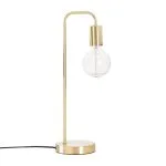 Lampe droite Keli haut 45 cm métal or