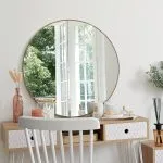 Miroir Alice diam 76 cm métal or