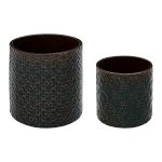 Lot de 2 pots Jiling diam max 17 cm céramique