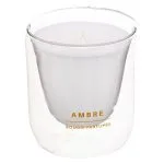 Bougie parfumée Ilan 130 g pot verre ambre