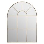 Miroir Monica 54 x 74 cm métal or