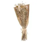 Bouquet composé chardons naturels BLANC