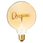 Ampoule LED à poser filament mot Dream G125 ambre