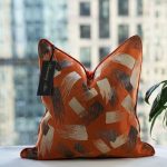 Sublime coussin orange 45+45cm