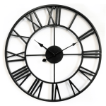 Horloge modern chiffre romain Noir D.50 cm