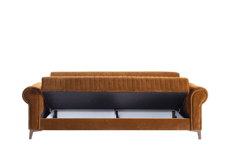 Monza Canapé 6 Places (3+1P Orange Brick + 2P Vizon Grey) Avec Deux Coussins – Image 5