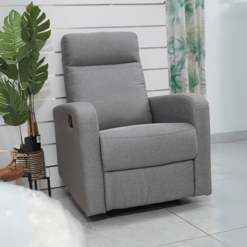 Koxa Fauteuil Relax Microfibre Manuel – L. 79 X P. 91 X H. 103 / Hauteur D’assise : 45 Cm – Image 1