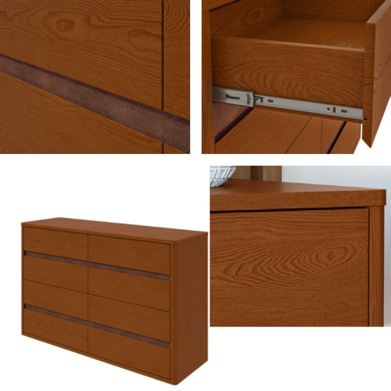 Leedeer 1 Leder Commode Frassino – Image 2