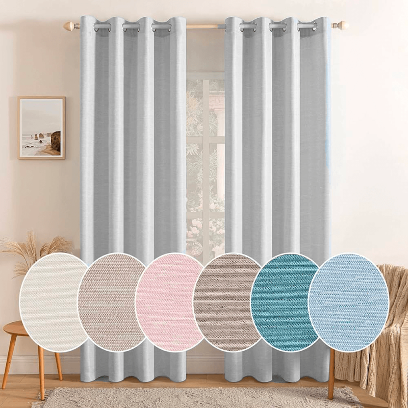 Panneau A Œillet 140X260Cm Essentiel Occultant Gris Cendre – Image 1