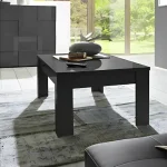 STELLA Table Basse Noir 120 x 60 x H 45