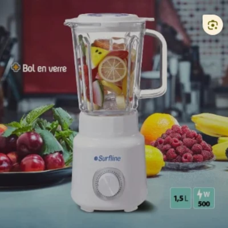 Blender 1.5L SURFLINE 500 W en verre