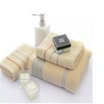Ensemble belo 3 pieces en coton Beige