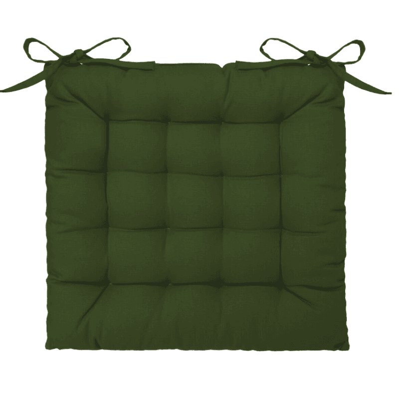 Galette de chaise  Vert, 38x38 cm