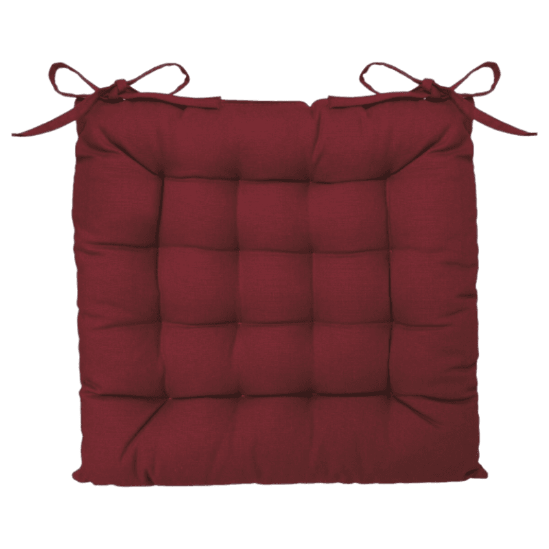 Galette de chaise  Rouge, 38x38 cm