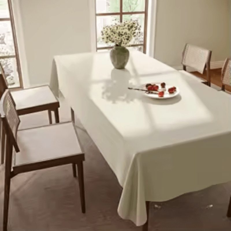 Nappe de table - Fleur de lin blanc cassé 9 PCS