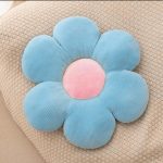 Coussin Decoratif Tournesol BLEU D 40 cm