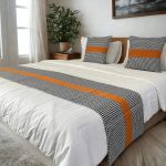 Royal flow - chemin de lit décoratif avec 2 coussins