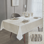 NAPPE DE TABLE SATINE BEIGE