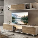 DENNIS Meuble Tv  + avec Etagere murale