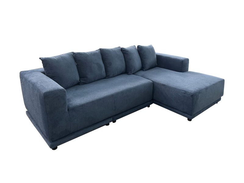 Gabriel Canapé D'Angle L267 Cm Bleu - Full Compressé – Image 2
