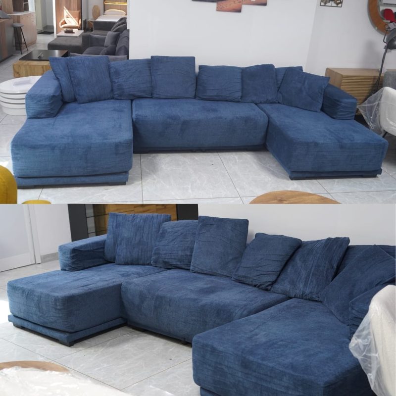 Cedric Canapé D'Angle L325 Cm Bleu - Full Compressé – Image 3