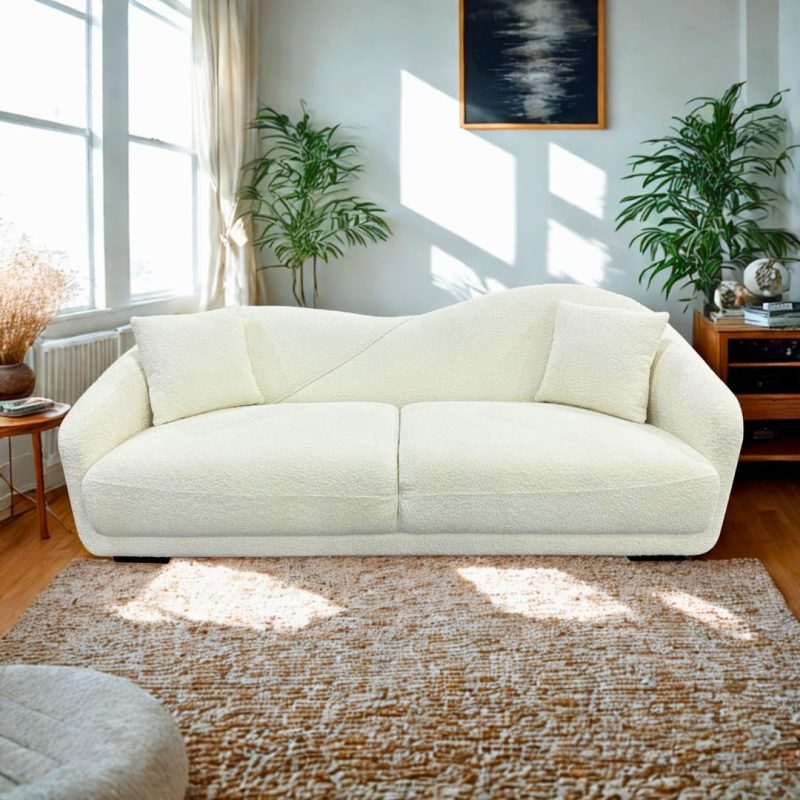 Dora Canapé 3Pl L211 Cm Blanc – Image 1