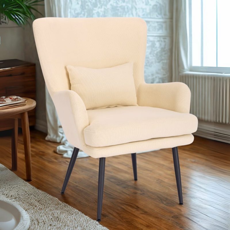 Fauteuil De Detente Jessy 1Pl Beige – Image 1