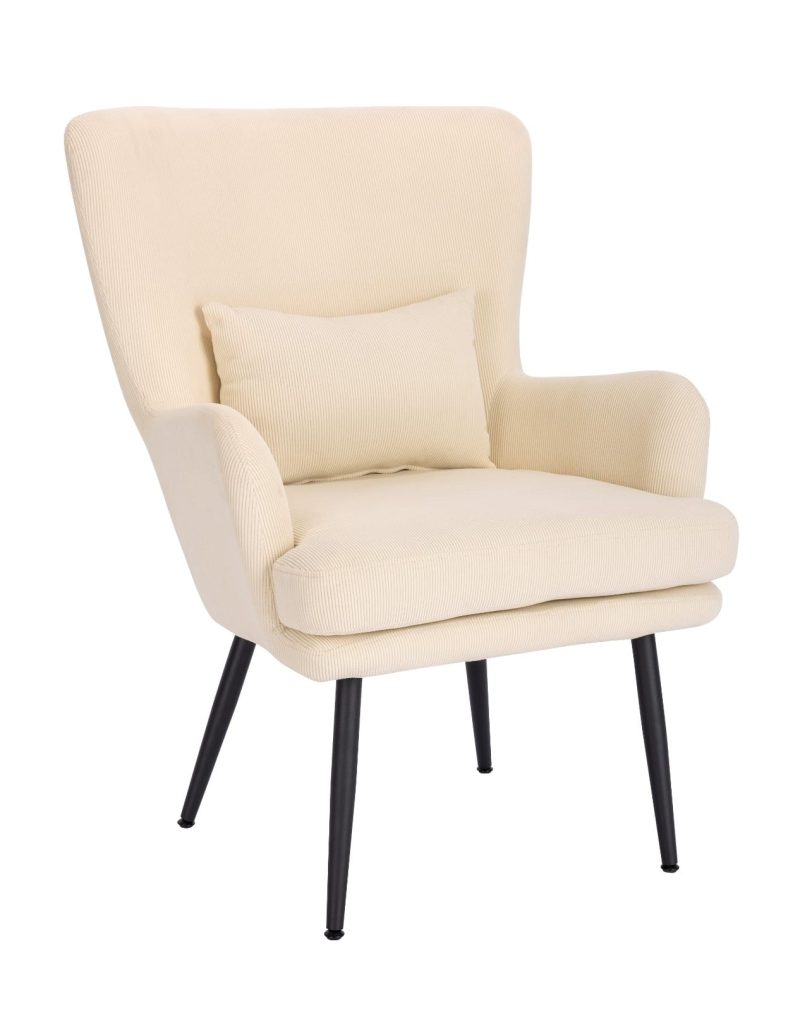 Fauteuil De Detente Jessy 1Pl Beige – Image 3
