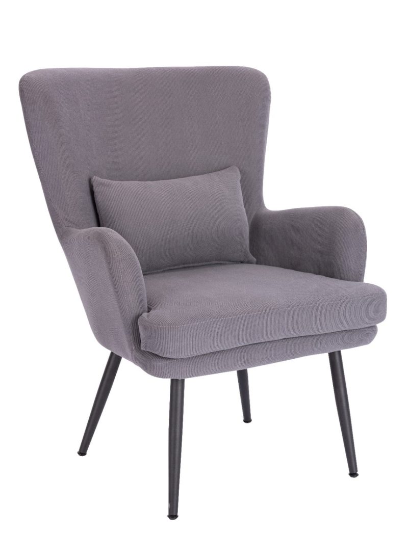Fauteuil De Detente Jessy 1Pl Gris – Image 2