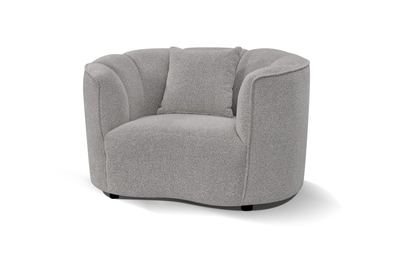 Ensemble San Marino 5 Places + Kobe Fauteuil 1 Place - Gris – Image 3