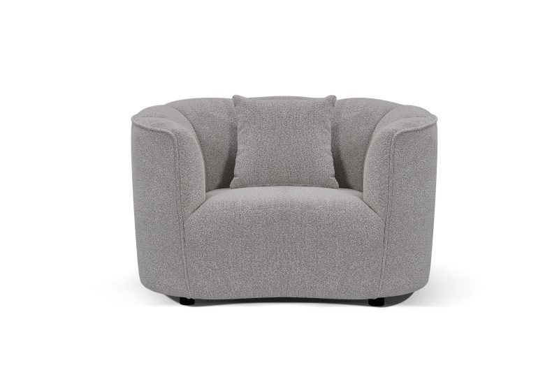 Ensemble San Marino 5 Places + Kobe Fauteuil 1 Place - Gris – Image 2