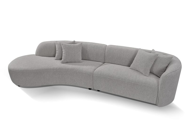 Ensemble San Marino 5 Places + Kobe Fauteuil 1 Place - Gris – Image 5
