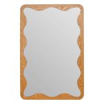 Miroir mural "Tinny" Marron, 91x61 cm
