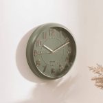 Horloge "Alizee" Vert Olive, D.30 cm