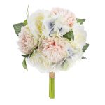 Bouquet d'oeillets artificiels Rose, H.26 cm