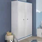 SMOOZY - Armoire avec 2 portes - Finition (Bleu ou Rose). 2223A2PR