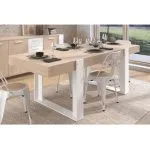 Travis table à manger JACKSON OAK / WHITE 0398TABL