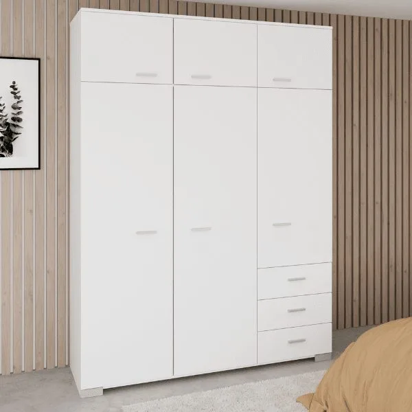 GALAXY - Armoire avec 6 portes - blanc (5366A6PT)