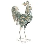 Statuette d'exterieur Coq "Conor" Multicolore, H.54 cm
