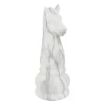 Déco à poser pièces d'échec "Olen" Gris, H.26,5 cm - Gris 1